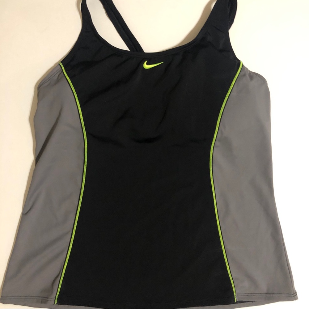 EUC Nike Color Surge Racerback Tankini Swimsuit/set XL